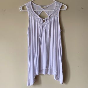 Sauci White Tank Top